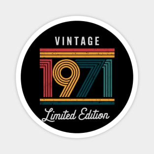 Vintage 1971 Limited Edition Birthday Magnet